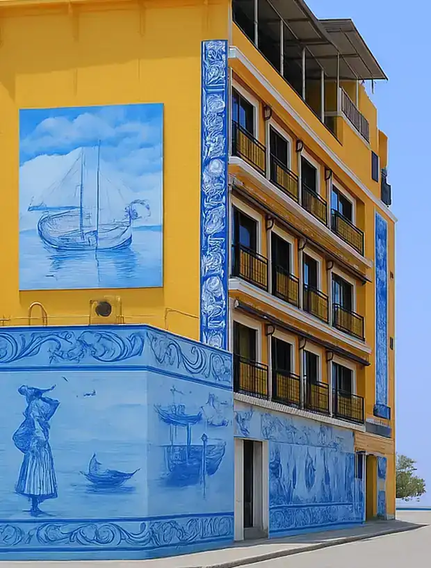 Hotel Gurukripa’s Indo-Portuguese facade